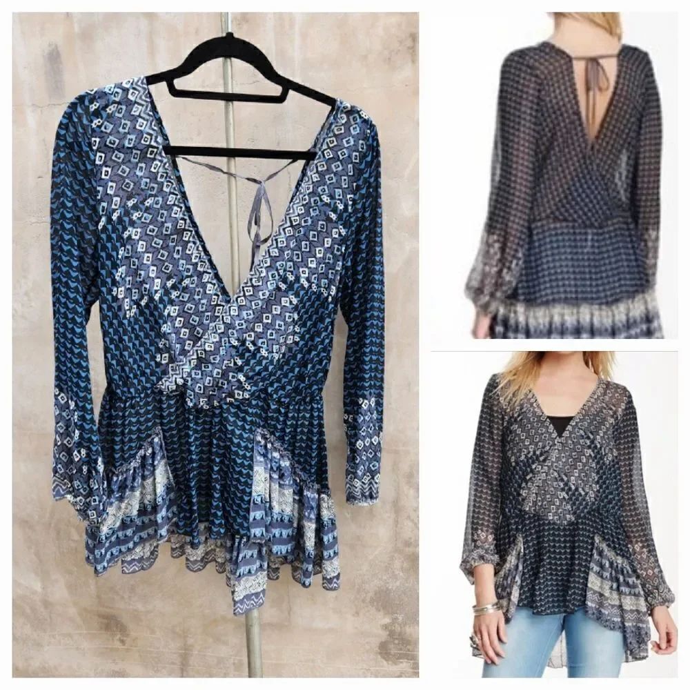 Free people into the mystic top blue colorway